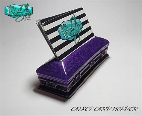 casket business card holder